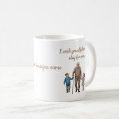 Mug Customize grandpa name (Devant droit)