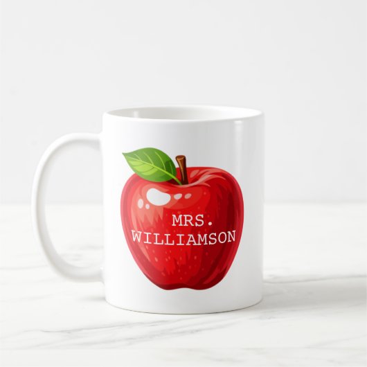 Mug Customized Apple Teacher Gift (Gauche)