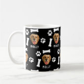 Mug Customized Dog Pet Photo & Name Black (Gauche)