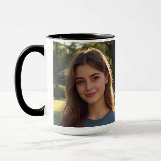 Mug Customized with two photos (Gauche)