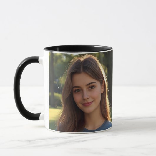 Mug Customized with two photos (Gauche)