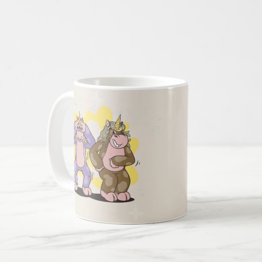 MUG CUT UNICORN GRIDDY DANCE (Devant gauche)