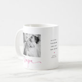 Mug Cute 1st Father's Day, Papa Photo Collage (Devant gauche)