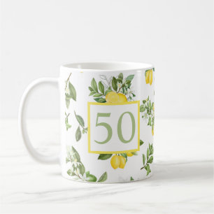 Mug Cute 50e anniversaire Citron Citrus Botanique
