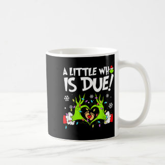 Mug Cute A Little Who Is Due Christmas Pregnancy Annou