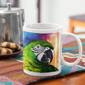 Mug Cute AI Généré Perrots Gros Plan