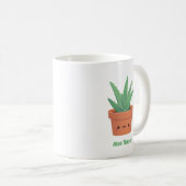 Mug Cute Aloe There Hello There Funky Greeting Pun (Devant droit)