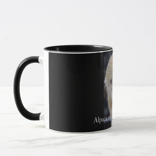 Mug Cute Alpaca face (Gauche)