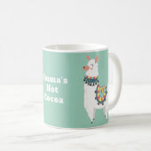 Mug Cute Alpaca Llama Mint Coca chaud vert (Devant droit)