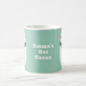 Mug Cute Alpaca Llama Mint Coca chaud vert (Centre)