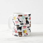 Mug Cute Amoureux des chiens Book Lover (Devant gauche)