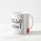 Mug Cute ananas Fruit Kawaii Hello Cutie été (Devant droit)