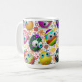Mug Cute and Funny Easter Eggs Cartoon (Devant gauche)