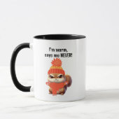 Mug Cute Angry Squirrel, drôle d'anniversaire (Gauche)