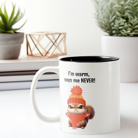 Mug Cute Angry Squirrel, drôle d'anniversaire