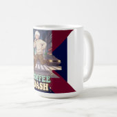 Mug Cute Anime Boy Running in the City with Coffee (Devant droit)