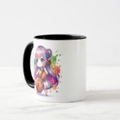 Mug Cute Anime Girl Jouer Joueur Cello (Devant gauche)