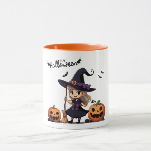 Mug Cute, anime sorcière Halloween (Centre)