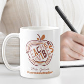 Mug Cute Apple Enseignant Merci Appréciation personnal