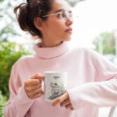 Mug Cute Aquarelle Arbre Frog, personnalisé