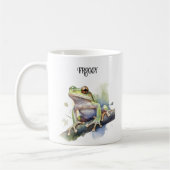 Mug Cute Aquarelle Arbre Frog, personnalisé (Gauche)