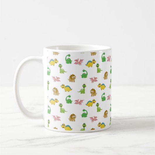 Mug Cute Aquarelle Dinosaur Motif animal (Gauche)