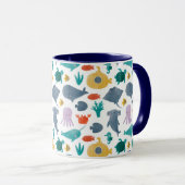 Mug Cute Aquarelle Océan Animaux Motif (Devant droit)