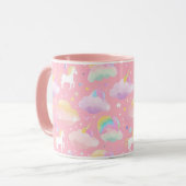 Mug Cute arc-en-ciel licorne magique fille anniversair (Devant gauche)