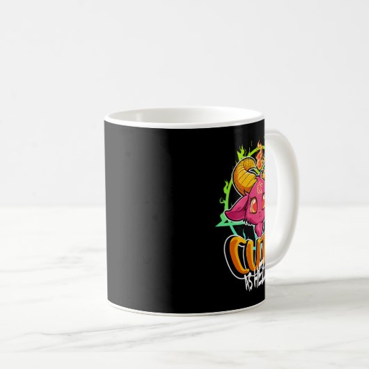 Mug Cute As Halloween Kawaii Phomet Funny Satan G (Devant droit)