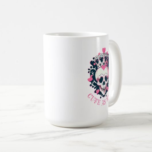 Mug Cute as Hell Crâne (Devant droit)