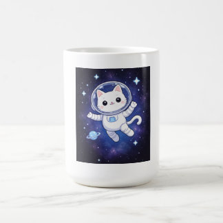 Mug Cute Astronaut Cat in Space