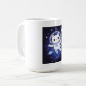 Mug Cute Astronaut Cat in Space (Devant gauche)