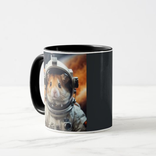 Mug Cute astronaute spatiale Hamster (Devant gauche)