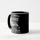 Mug Cute Aussie Mom Puppy Australian Shepherd Chien (Devant gauche)