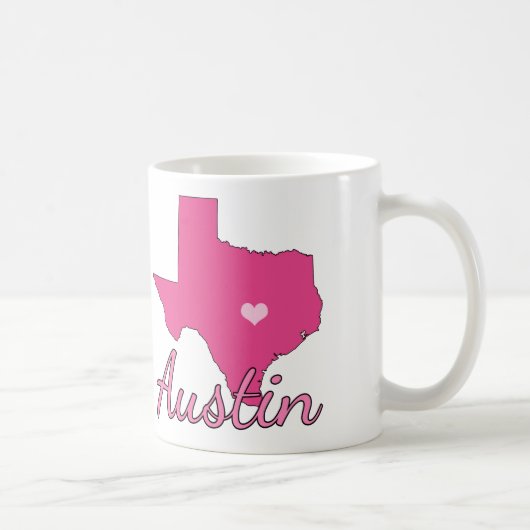 Mug Cute Austin Texas Girl Rose (Droite)