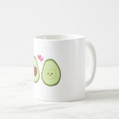 Mug Cute Avocado Aimer Parfait Demi (Devant droit)
