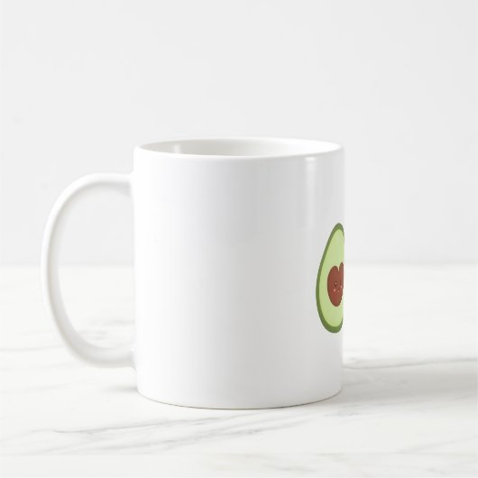 Mug Cute Avocado Aimer Parfait Demi (Gauche)