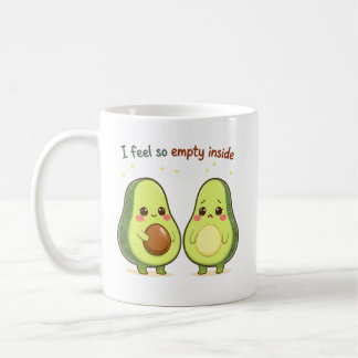 Mug Cute Avocados “Je Me Sens Si Vide À L'intérieur” -