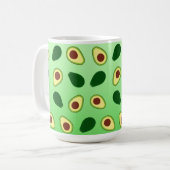 Mug Cute Avocados tranche été vert dégradé Motif (Devant gauche)