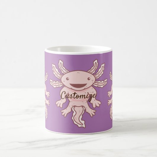 Mug Cute Axolotl rose Thunder_Cove (Centre)