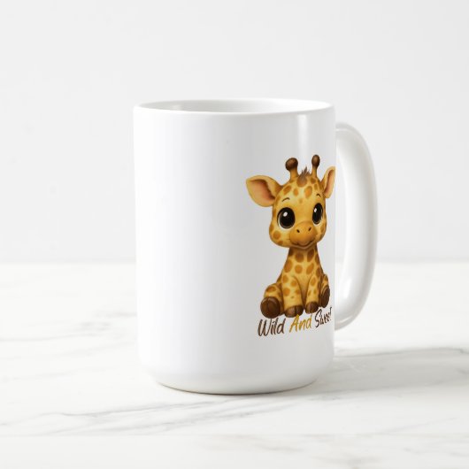 Mug Cute Baby Giraffe (Devant droit)