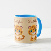 Mug Cute Baby Leopard Safari Animal Kids (Devant droit)