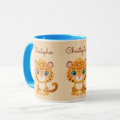 Mug Cute Baby Leopard Safari Animal Kids (Devant gauche)