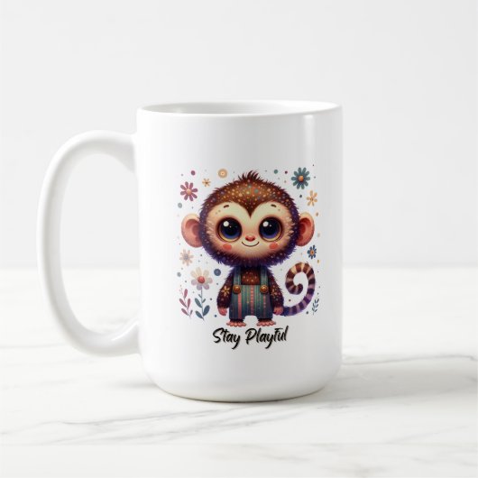 Mug Cute Baby Monkey (Gauche)