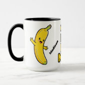Mug Cute bananes nom personnalisé (Gauche)