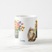 Mug Cute Baril à fleur Tabby Kitten (Centre)