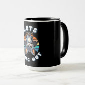 Mug Cute Bat Hanging et Retro Sunset | Allons-y (Devant droit)