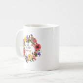 Mug Cute Be Kind to You Self Love Floral Citation (Devant gauche)