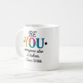 Mug Cute BE YOU! Inspirational quote (Devant gauche)