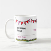 Mug Cute Beach House Custom Street (Gauche)